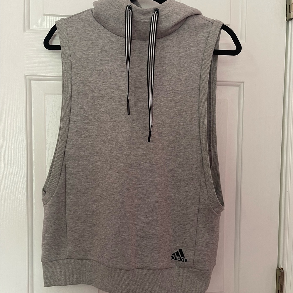 Adidas sleeveless sweatshirt